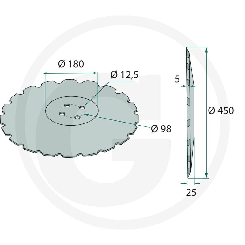 GRANIT Talerz brony talerzowej 18031-0619 - Sklep PoltechParts