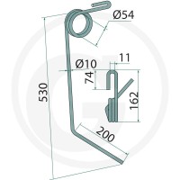 GRANIT Palec zagarniający siewnika 1803400002 - Sklep PoltechParts