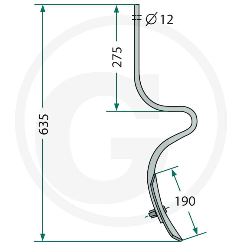 GRANIT Ząb głębosza 1801209622 - Sklep PoltechParts
