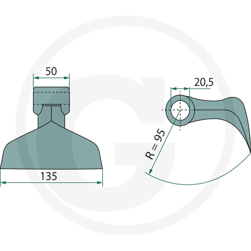 GRANIT Bijak młotkowy 180180311 - Sklep PoltechParts