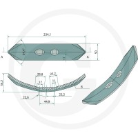 GRANIT Redlica kultywatora 1803200401 - Sklep PoltechParts