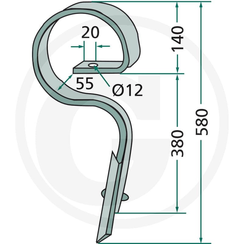 GRANIT Ząb kultywatora 1801.1506 - Sklep PoltechParts