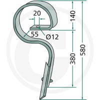 GRANIT Ząb kultywatora 1801.1506 - Sklep PoltechParts