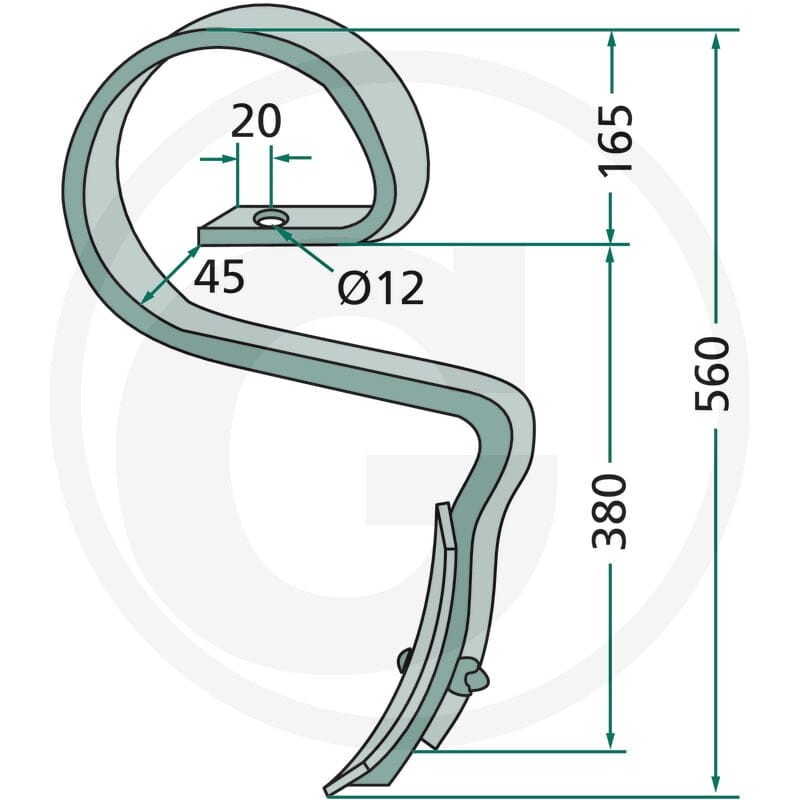 GRANIT Zęby sprężynowe 1801.R241032 - Sklep PoltechParts
