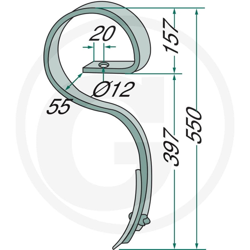 GRANIT Zęby sprężynowe 1801.042.2120 - Sklep PoltechParts