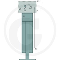 SIMOL Stopka podporowa hydrauliczna 220H1050 - Sklep PoltechParts