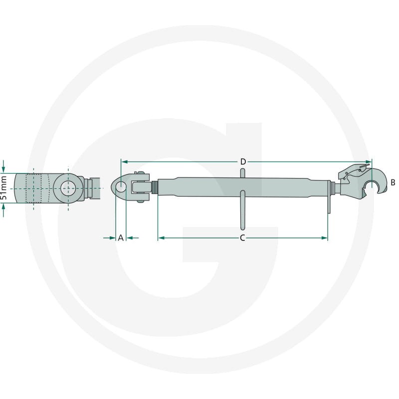 GRANIT Łącznik górny mechaniczny 20011280 - Sklep PoltechParts