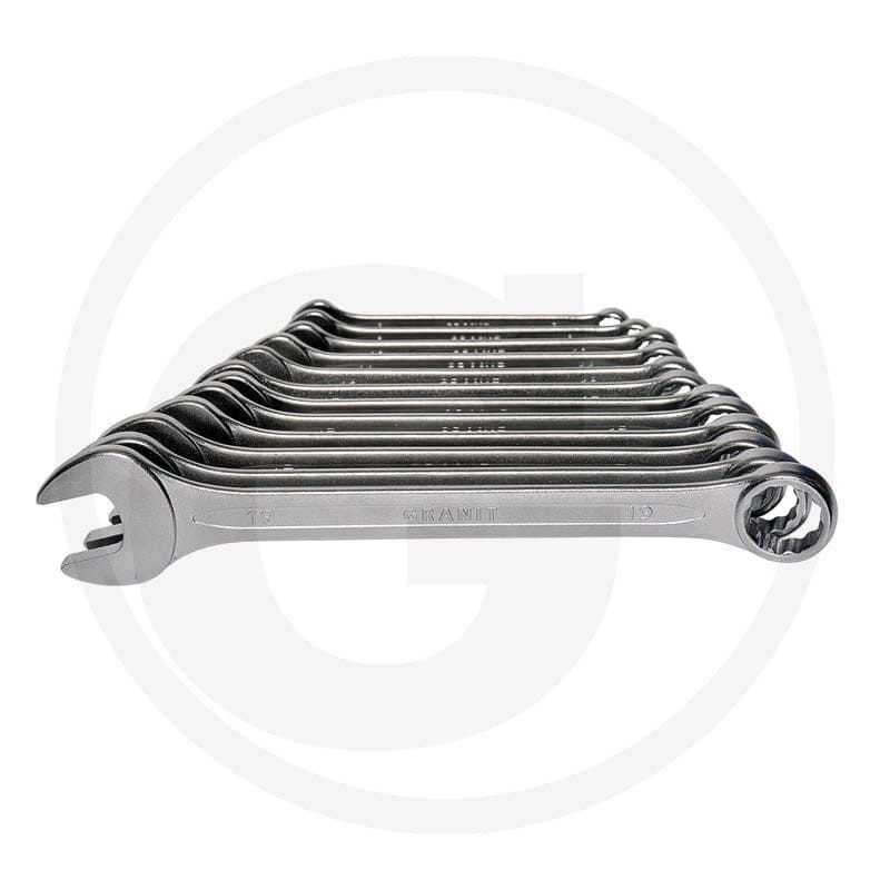 GRANIT BLACK EDITION Zestaw kluczy szczękowo-oczkowych 8-19mm 7301351 - Sklep PoltechParts