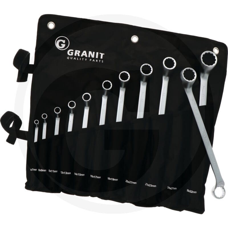 GRANIT BLACK EDITION Zestaw dwustronnych kluczy oczkowych, 6- 7301349 - Sklep PoltechParts