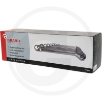 GRANIT BLACK EDITION Zestaw dwustronnych kluczy oczkowych, 6- 7301349 - Sklep PoltechParts
