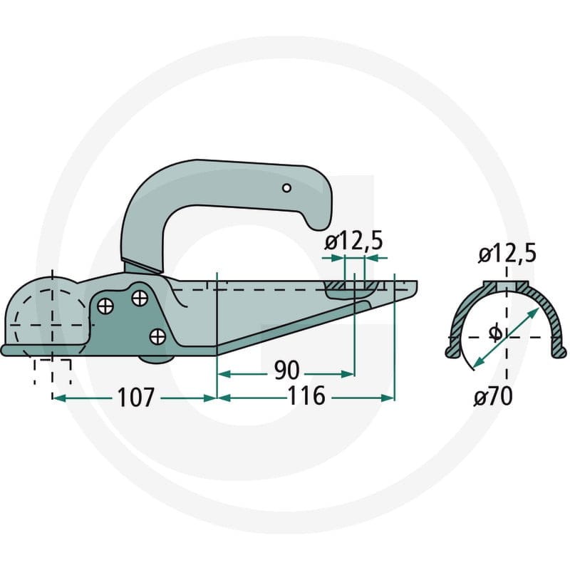 Winterhoff Zaczep kulowy 14270330 - 14270330 - Sklep rolniczy PoltechParts
