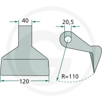 GRANIT Bijak młotkowy 18063-RM-4-20 - Sklep PoltechParts