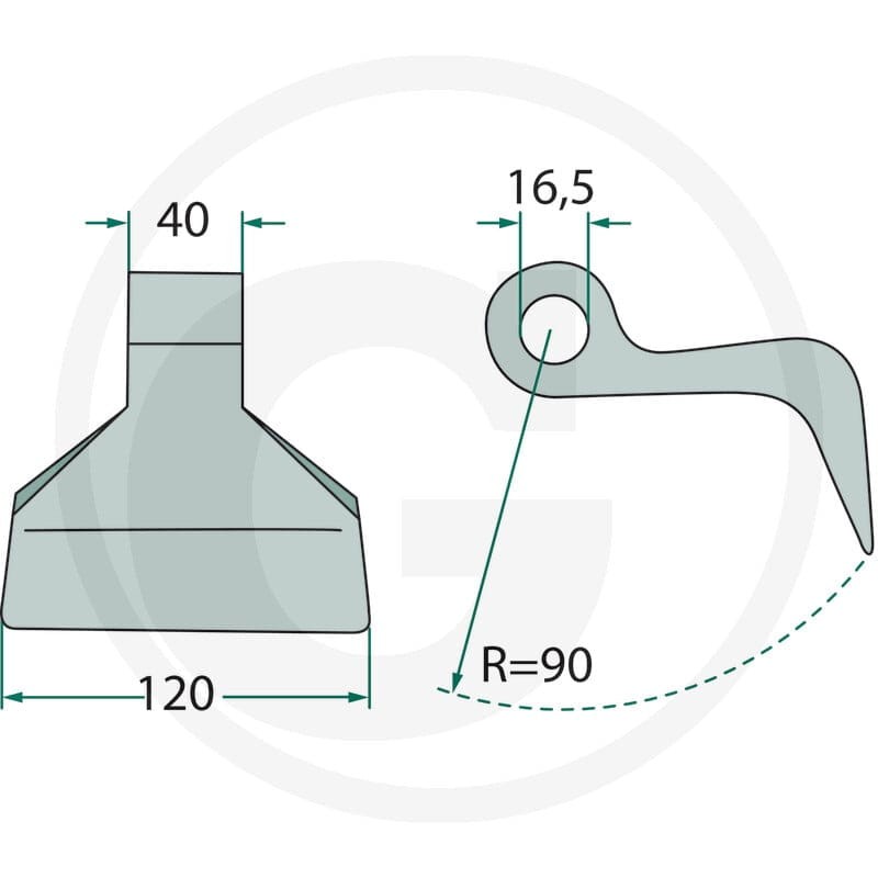 GRANIT Bijak młotkowy 18063-RM-8 - Sklep PoltechParts
