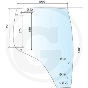 GRANIT Szyba drzwi 650S027356