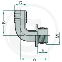 ARAG Kolanko przyłączeniowe węża 6701132532 - Sklep PoltechParts
