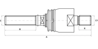 Stabilizator przegubu, 185 mm | poltechparts.pl