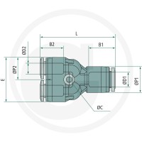 GRANIT B-YVr2-2x6-8-KU Przyłącze typu Y podwójn 60603070140 - Sklep PoltechParts