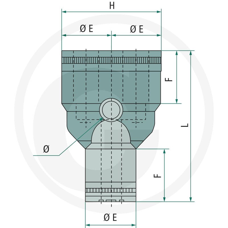 GRANIT B-YV-2x6-6-KU Przyłącze typu Y 60603440217 - Sklep PoltechParts