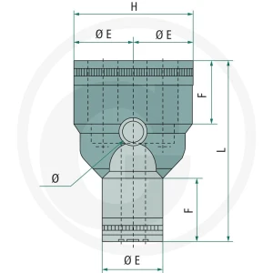 GRANIT B-YV-2x6-6-KU Przyłącze typu Y 60603440217