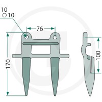 GRANIT Bagnet podwójny 5253159696R91 — nr 5253159696R91