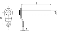 Fish pin 25x74 mm | poltechparts.pl