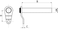 Fish pin 38x138 mm | poltechparts.pl