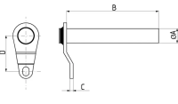 Fish pin 38x188 mm - FLP38188 - Sklep rolniczy PoltechParts