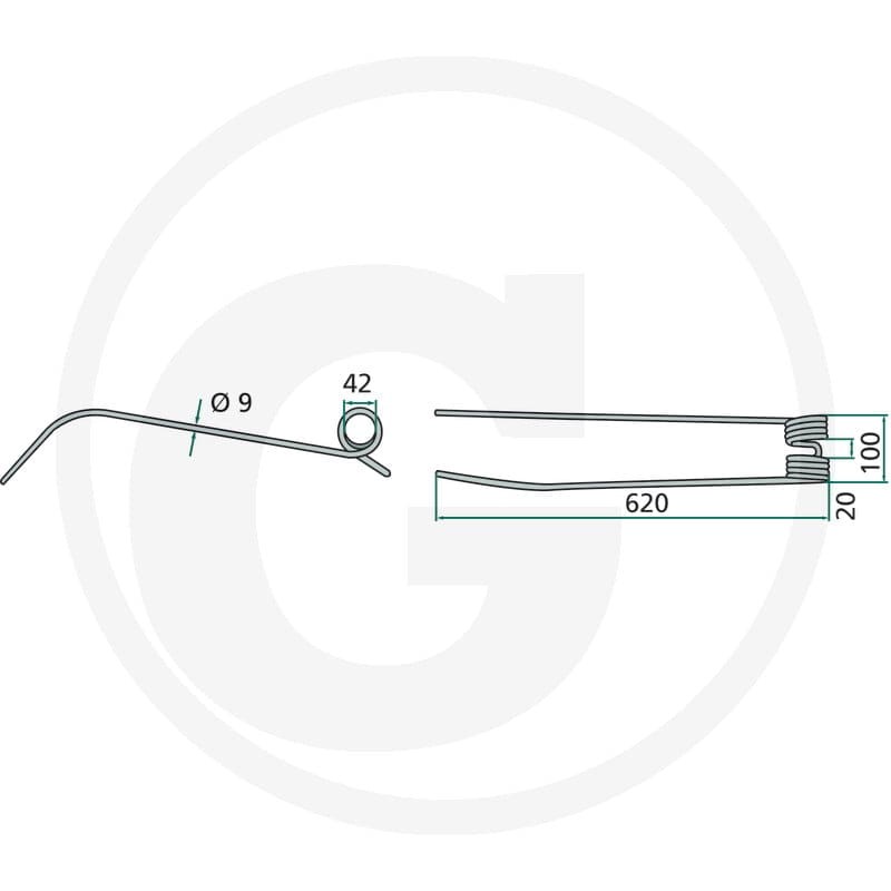 GRANIT Palec zgrabiarki pokosowej 52550010 - Sklep PoltechParts