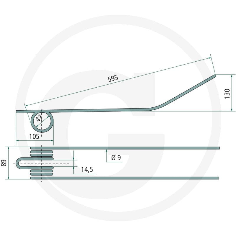 GRANIT Palec zgrabiarki pokosowej 525525134 - Sklep PoltechParts