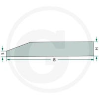 GRANIT Krawędź szufli ładowacza czołowego 43018100-124F - Sklep PoltechParts