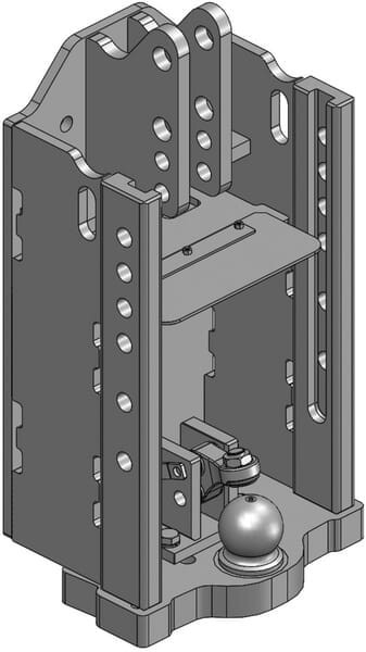 Korpus zaczepu, 330mm K80 00123800A11