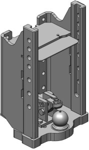 Korpus zaczepu, 330mm K80 00116801A02