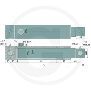 GRANIT Siłownik-EW-50-200-360 8205020E