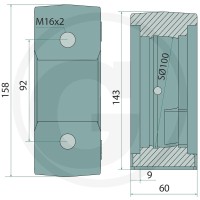 GRANIT Oprawa stojąca łożyska 1802200020 - Sklep PoltechParts