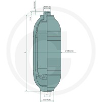 Hydro-Leduc Akumulator pęcherzowy 700 cm³ G1/2” 85048040 - Sklep PoltechParts