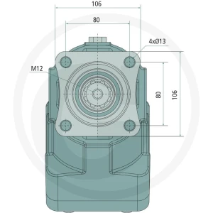 HYPEX Pompa tłokowa ISO 023cc 32x36 DIN5462 12335221