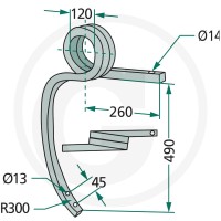 GRANIT Słupica kultywatora 180101.304581 - Sklep PoltechParts