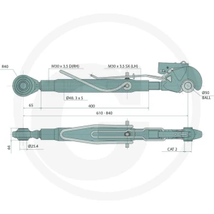 GRANIT Łącznik górny mechaniczny 20002025