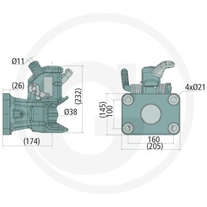 Sauermann Zaczep automatyczny z kołnierzem 711170033