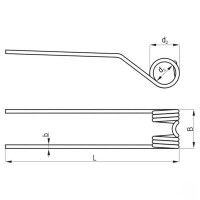 Palec zgrabiarki, Ø 9, Samasz P4, P6 56803… | poltechparts.pl