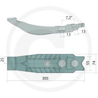 GRANIT ENDURANCE CARBIDE Dziób redlicy 18425778 - Sklep PoltechParts