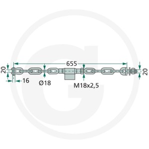 GRANIT Stabilisatorenkette 718IM-S05