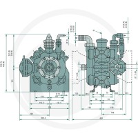 Annovi Reverberi Pompa membranowa tłokowa AR 160 bp C 6701209 - Sklep PoltechParts