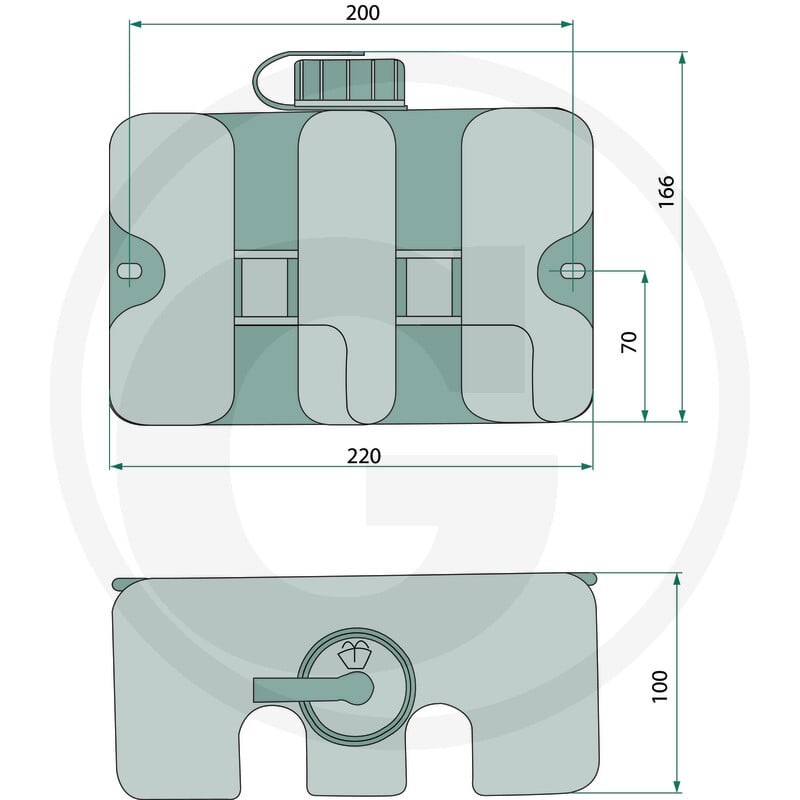 GRANIT Zbiornik do wycieraczek 65499701 - Sklep PoltechParts
