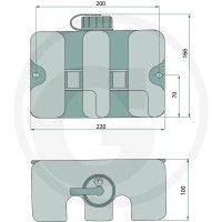 GRANIT Zbiornik do wycieraczek 65499701 - Sklep PoltechParts