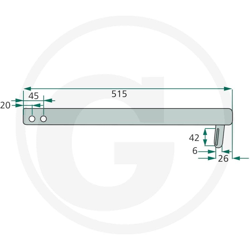GRANIT Podpora łożyska 64716622749.86F - 64716622749.86F - Sklep rolniczy PoltechParts