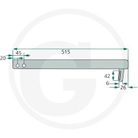 GRANIT Podpora łożyska 64716622749.86F - 64716622749.86F - Sklep rolniczy PoltechParts