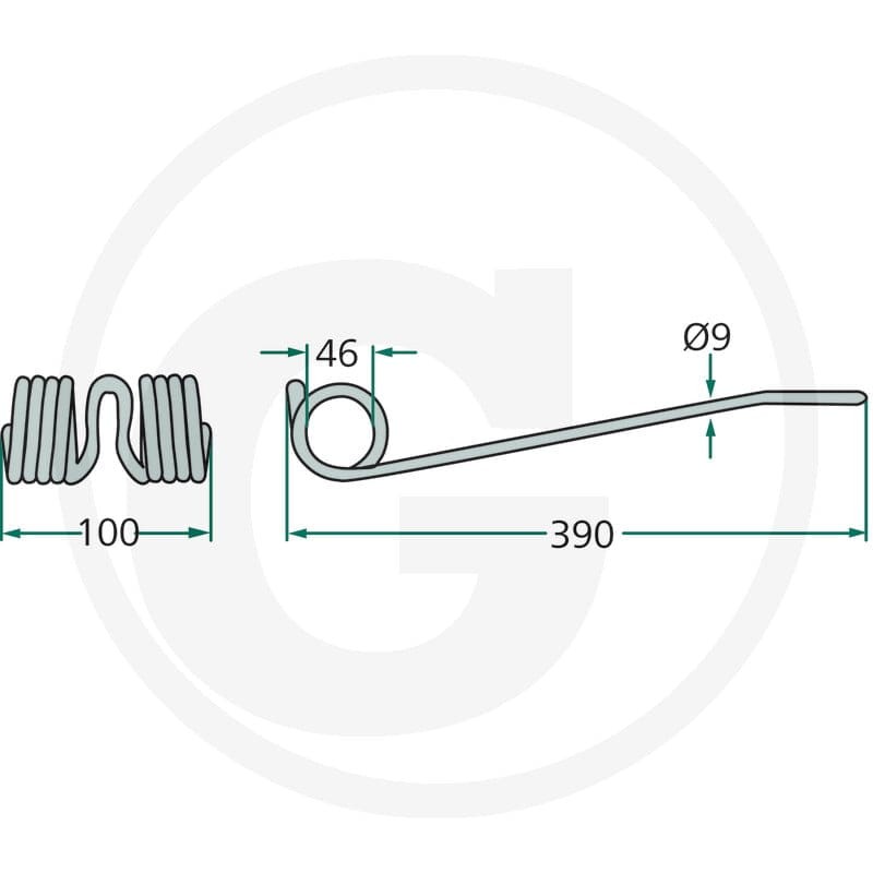 GRANIT Palec przetrząsaczo-zgrabiarki karuzelow 525525128 - Sklep PoltechParts
