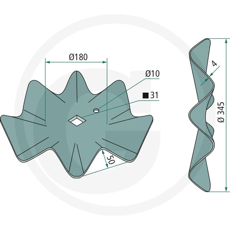 GRANIT Talerz tnący 4082400002 - Sklep PoltechParts