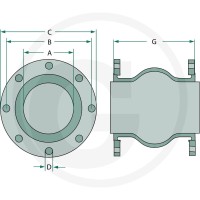 GRANIT Kompensator gumowy 40504053018 - Sklep PoltechParts